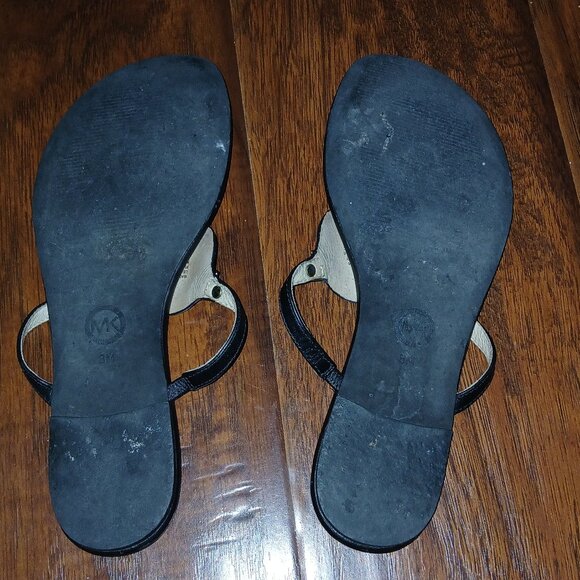 Michael Kors Leather Thong Sandals - Picture 3 of 3